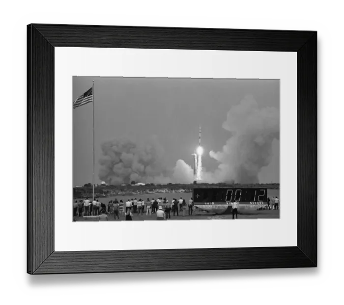 Framed Print : Apollo 13. The Saturn V rocket lefts the Apollo 13 spacecraft Framed Print : Apollo 13. The Saturn V rocket lefts the Apollo 13 spacecraft
