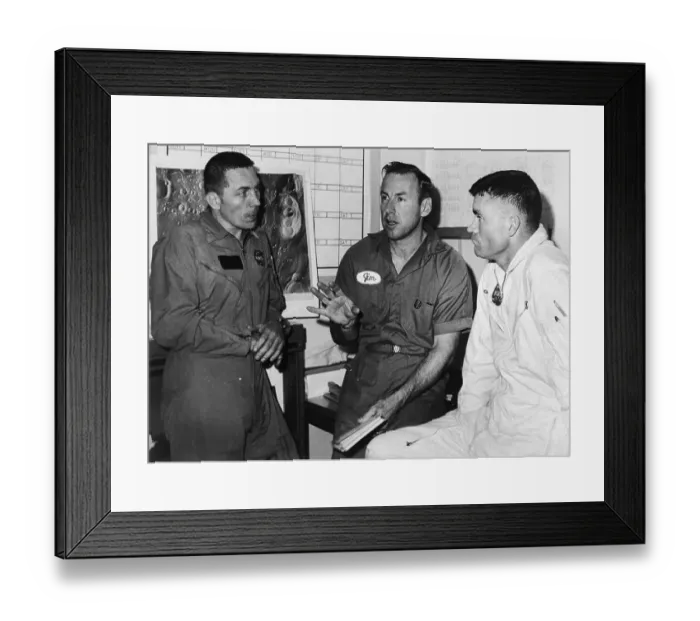 Framed Print : Apollo 13 Astronauts Talking