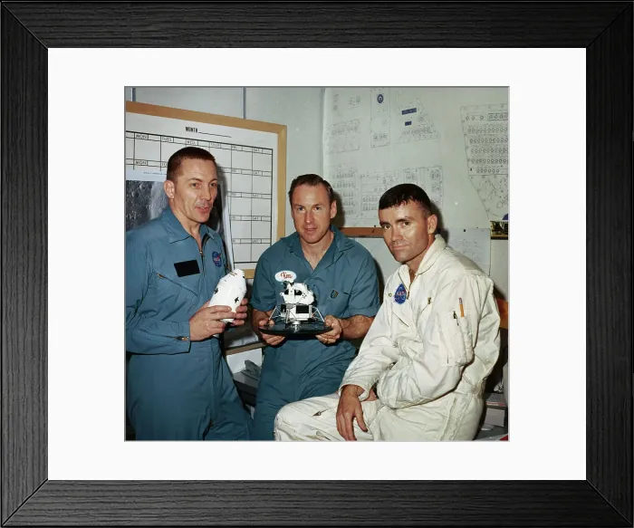 Framed Print : Apollo 13 Astronauts at a Briefing