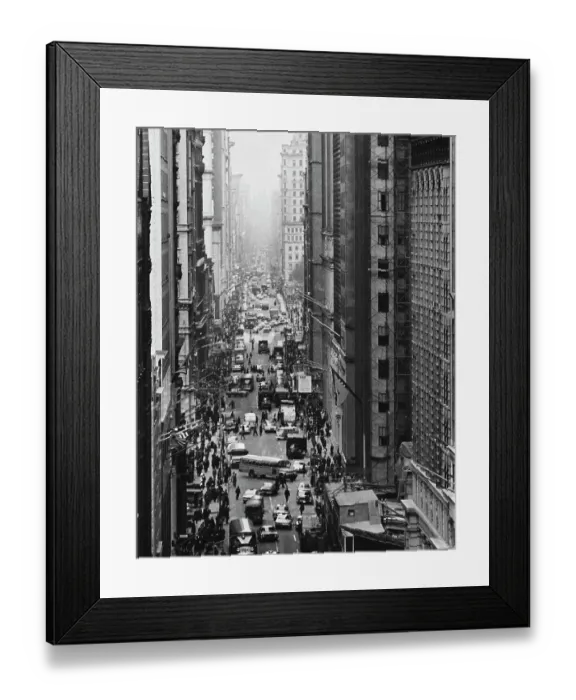 Framed Print : Traffic in Broadway Framed Print : Traffic in Broadway