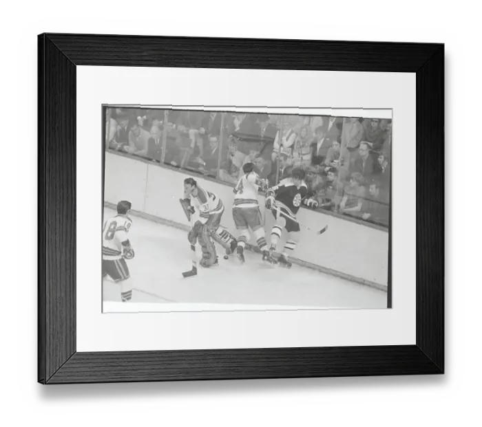 Framed Print : Bruins and Rangers in Hockey Action Framed Print : Bruins and Rangers in Hockey Action