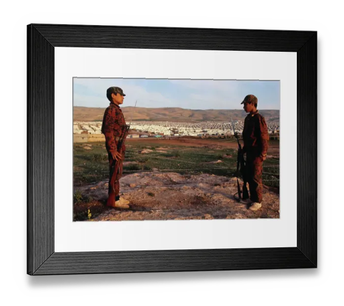 Framed Print : Arab Youths with Rifles Training Framed Print : Arab Youths with Rifles Training