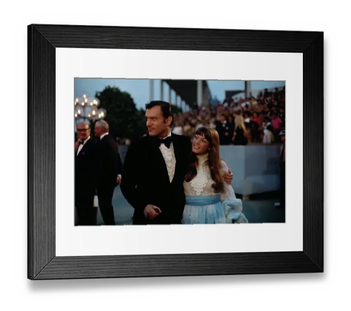 Framed Print : Hugh Hefner and Barbi Benton Attending Oscars Framed Print : Hugh Hefner and Barbi Benton Attending Oscars