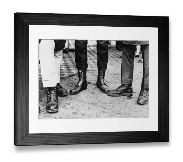 Framed Print : Boots Of British Skinheads Framed Print : Boots Of British Skinheads