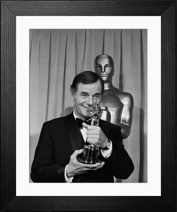 Framed Print : Gig Young And His Award