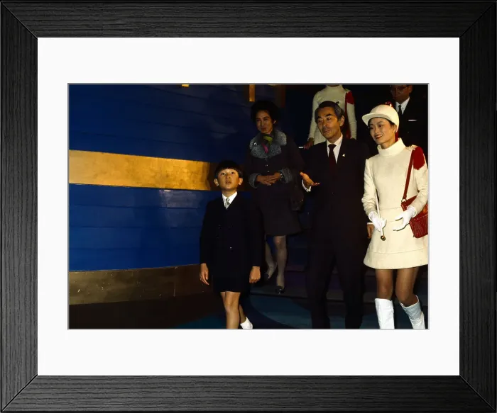 Framed Print : Prince Hiro with Hirohito, Others Framed Print : Prince Hiro with Hirohito, Others