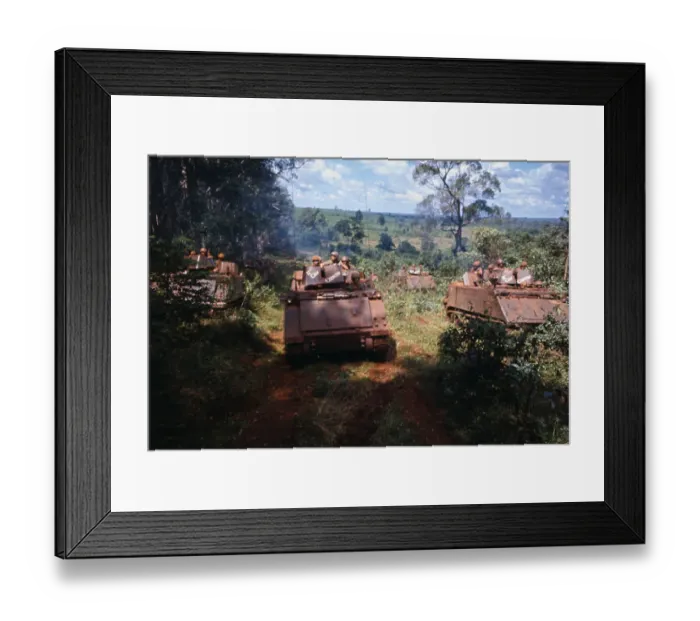 Framed Print : Military Tanks on the Move in Cambodia Framed Print : Military Tanks on the Move in Cambodia