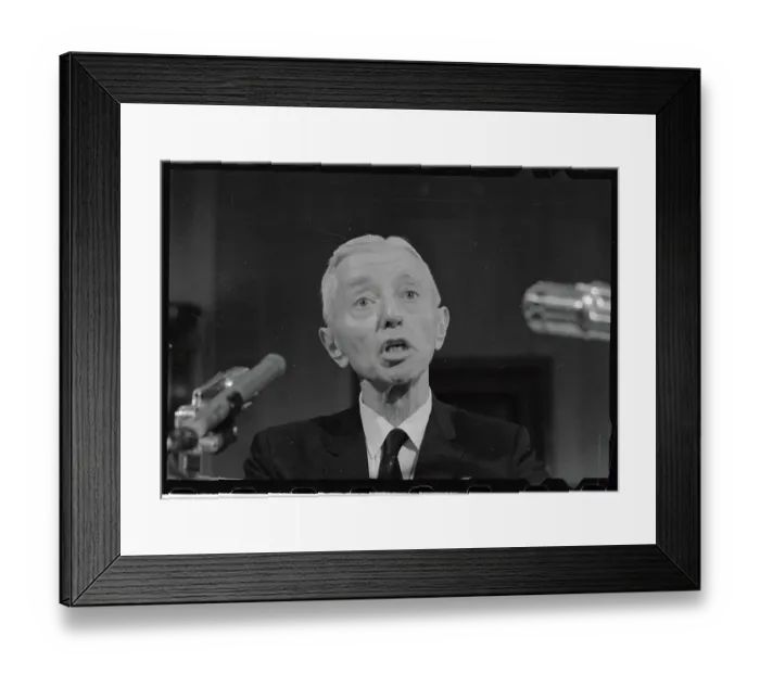 Framed Print : Portrait of Hyman G. Rickover