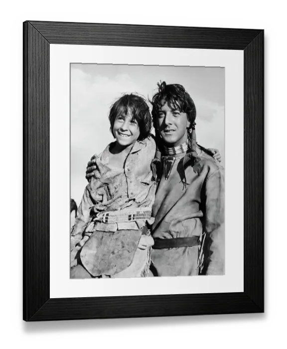 Framed Print : Dustin Hoffman and Child Look-Alike Framed Print : Dustin Hoffman and Child Look-Alike