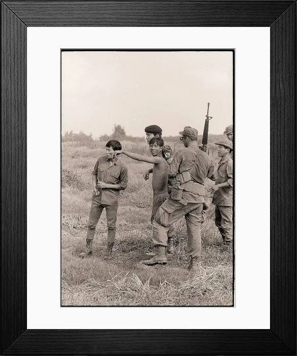 Framed Print : Vietnamese Boy Pointing Off in Distance Framed Print : Vietnamese Boy Pointing Off in Distance