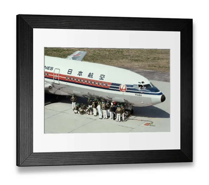 Framed Print : Japanese Plane Being Hijacked Framed Print : Japanese Plane Being Hijacked
