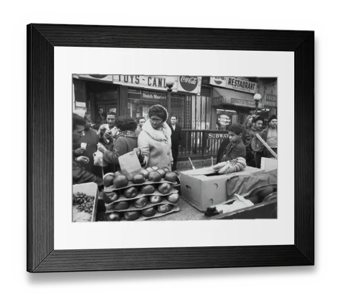 Framed Print : La Marqueta's sidewalk shops Framed Print : La Marqueta's sidewalk shops