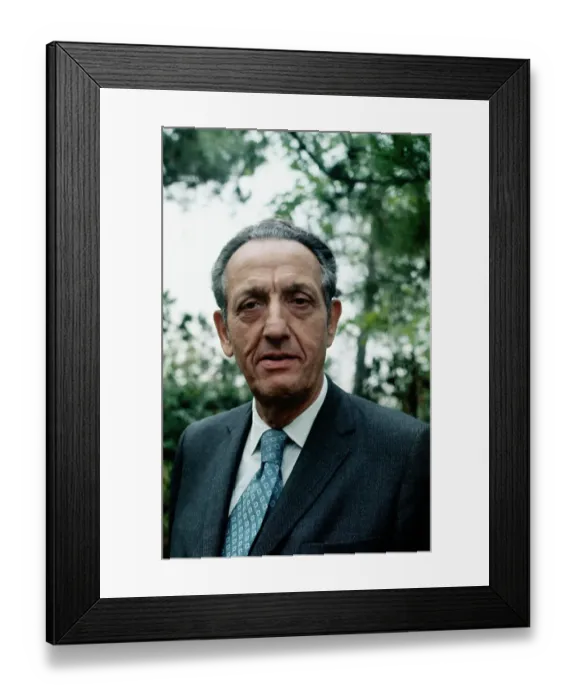 Framed Print : Portrait of Norton Simon Framed Print : Portrait of Norton Simon