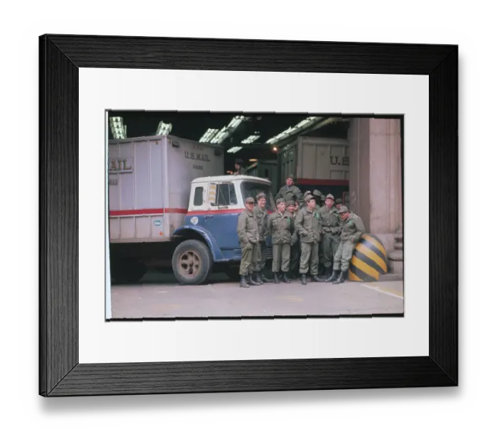 Framed Print : Servicemen Filling in During Postal Strike Framed Print : Servicemen Filling in During Postal Strike