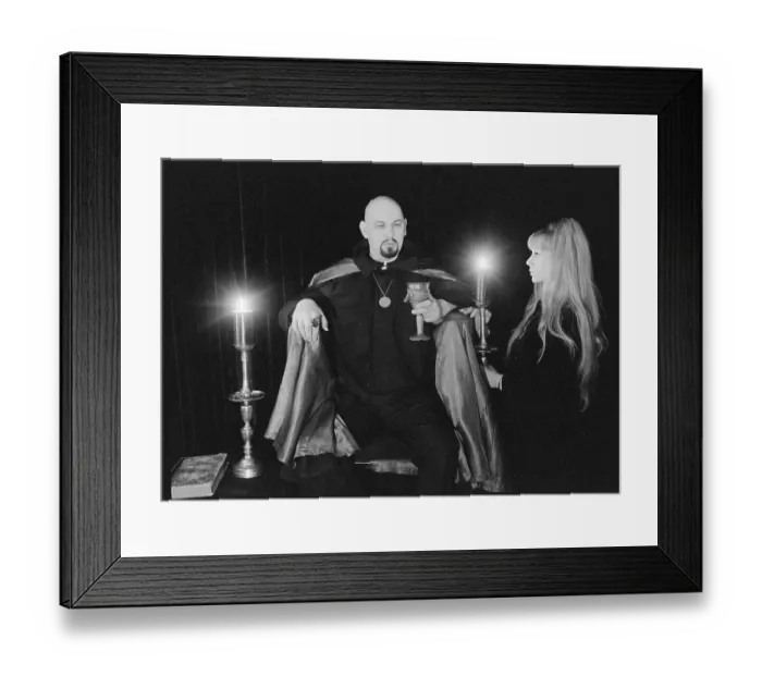 Framed Print : A Satanic Ceremony