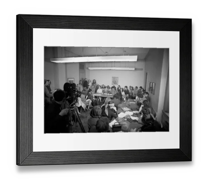Framed Print : Newsweek Women Fed Up with Male System Framed Print : Newsweek Women Fed Up with Male System