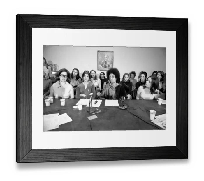 Framed Print : Newsweek Women Fed Up with Male System Framed Print : Newsweek Women Fed Up with Male System