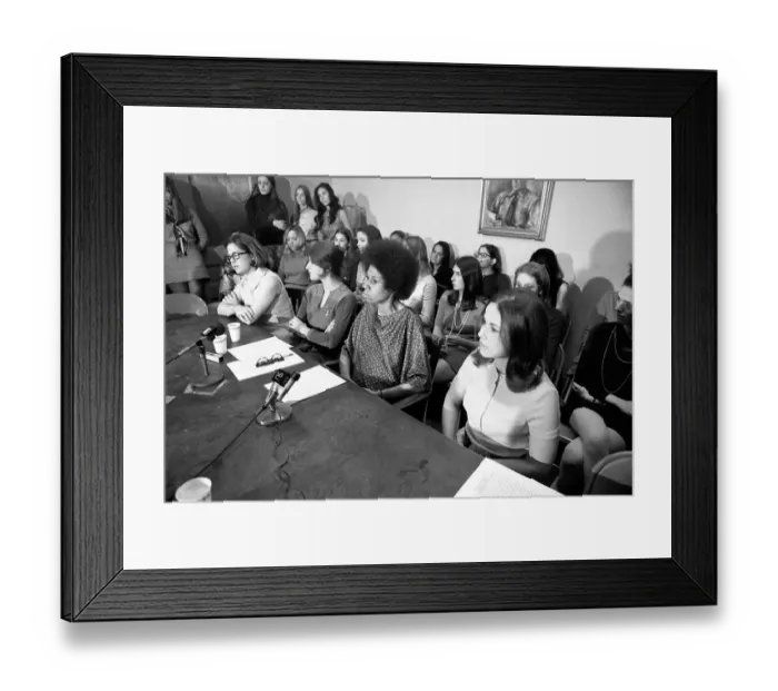 Framed Print : Newsweek Women Fed Up with Male System Framed Print : Newsweek Women Fed Up with Male System