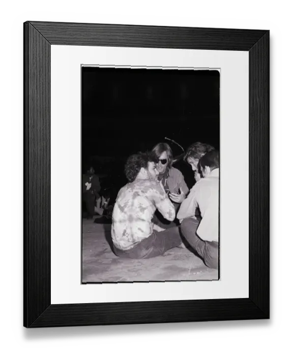 Framed Print : Peter Fonda Talks with Jerry Rubin Framed Print : Peter Fonda Talks with Jerry Rubin