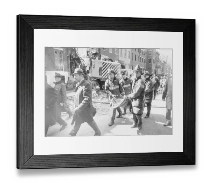 Framed Print : New York Firemen Carrying Bomb Victim Framed Print : New York Firemen Carrying Bomb Victim