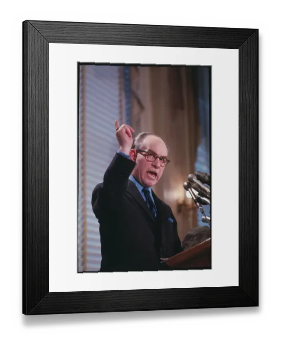 Framed Print : W.A. Boyle Gesturing at News Conference Framed Print : W.A. Boyle Gesturing at News Conference