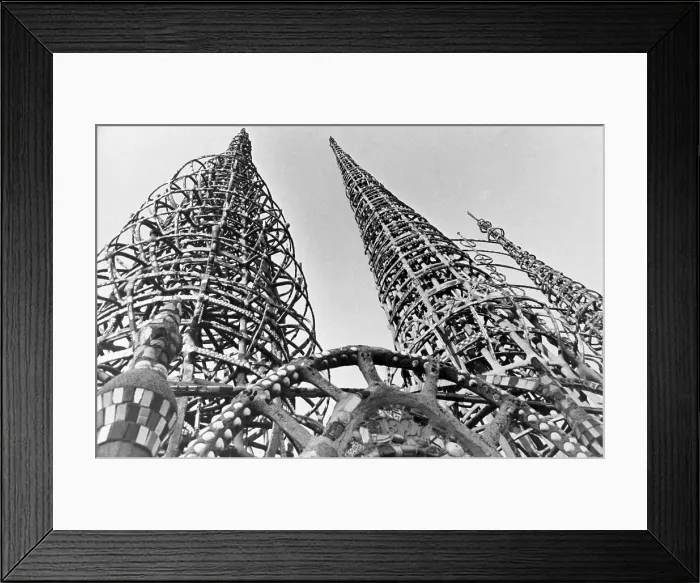 Framed Print : Simon Rodia Towers in Watts Framed Print : Simon Rodia Towers in Watts