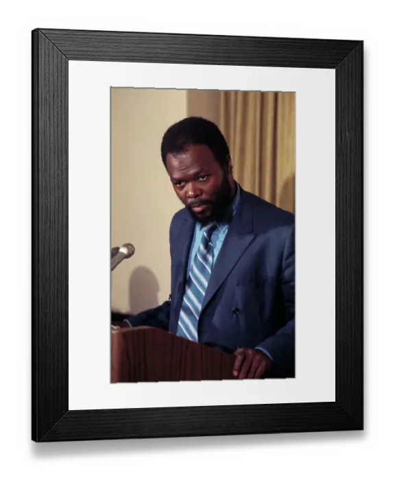 Framed Print : Roy Innis Holding Press Conference Framed Print : Roy Innis Holding Press Conference