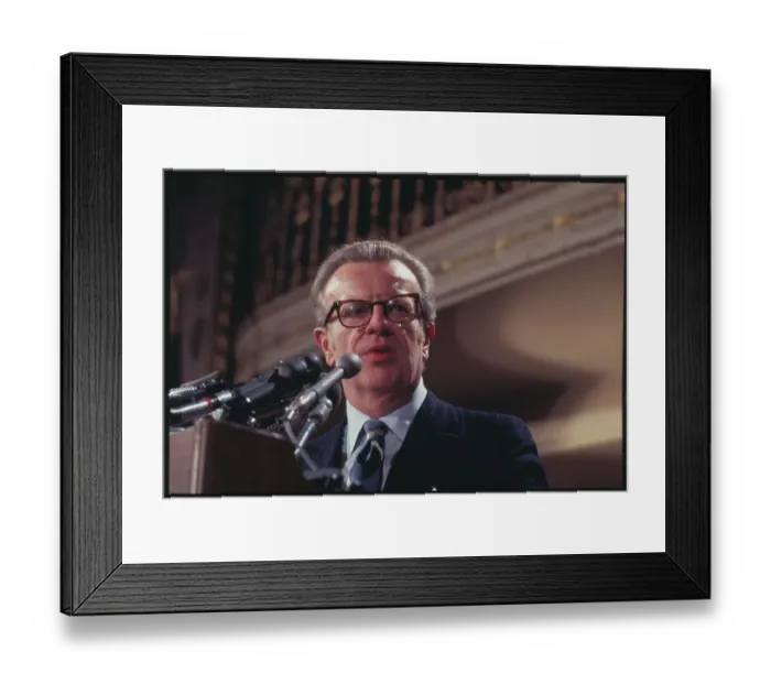 Framed Print : Lawrence O'Brien Speaking Framed Print : Lawrence O'Brien Speaking
