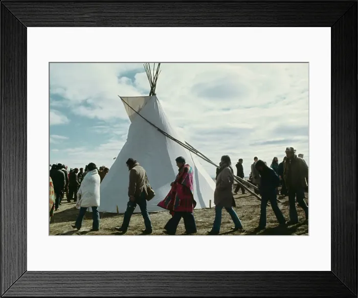 Framed Print : Government and Indians Meet Framed Print : Government and Indians Meet