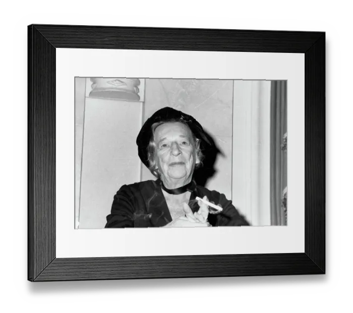 Framed Print : Portrait of Lillian Hellman Framed Print : Portrait of Lillian Hellman