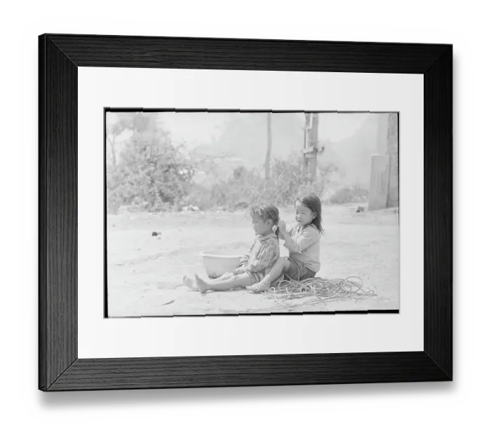 Framed Print : Girls Enjoying the Outdoors Framed Print : Girls Enjoying the Outdoors