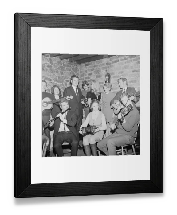 Framed Print : Edward Kennedy and Wife Being Serenaded Framed Print : Edward Kennedy and Wife Being Serenaded