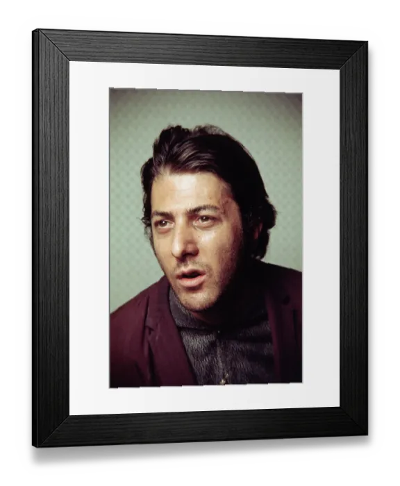 Framed Print : Actor Dustin Hoffman Wearing Burgundy Suit Jacket Framed Print : Actor Dustin Hoffman Wearing Burgundy Suit Jacket
