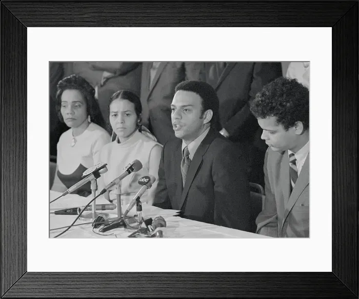 Framed Print : Coretta Scott King and Peers With the Press Framed Print : Coretta Scott King and Peers With the Press