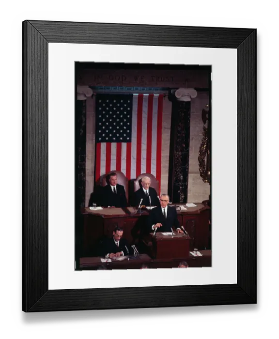 Framed Print : Georges Pompidou Speaking to Congress Framed Print : Georges Pompidou Speaking to Congress