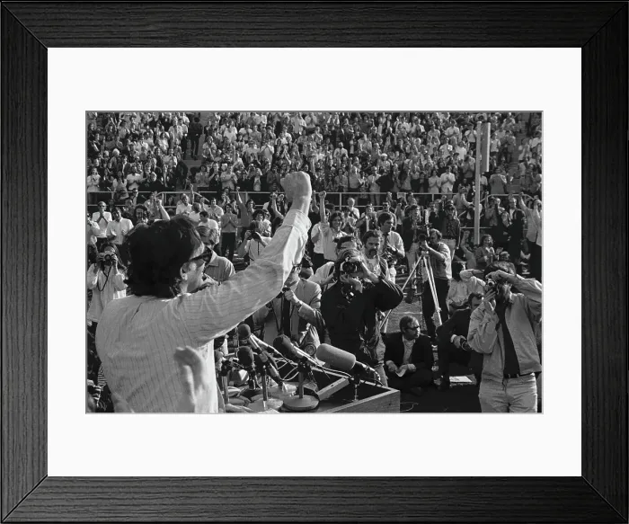 Framed Print : William Kuntsler Addresses Crowd Framed Print : William Kuntsler Addresses Crowd
