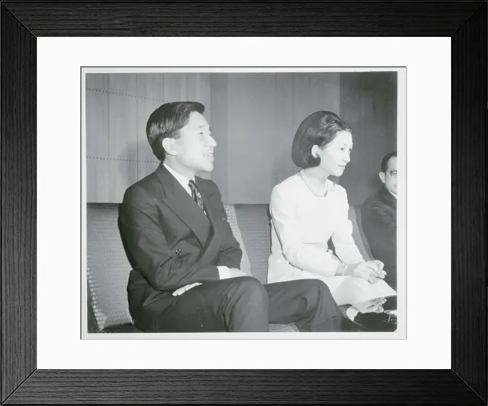Framed Print : Prince Akihito and Princess Michiko Framed Print : Prince Akihito and Princess Michiko