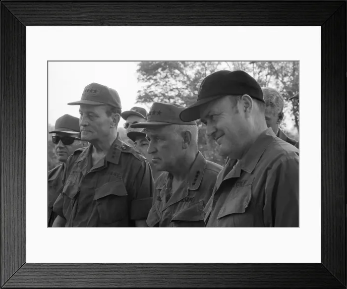 Framed Print : Melvin Laird with Generals at Briefing Framed Print : Melvin Laird with Generals at Briefing