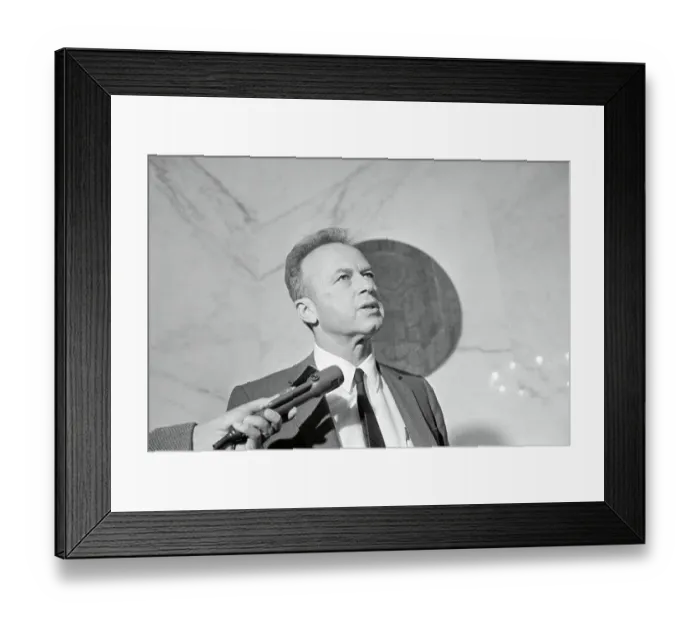 Framed Print : Yitzhak Rabin Talking to Reporters Framed Print : Yitzhak Rabin Talking to Reporters