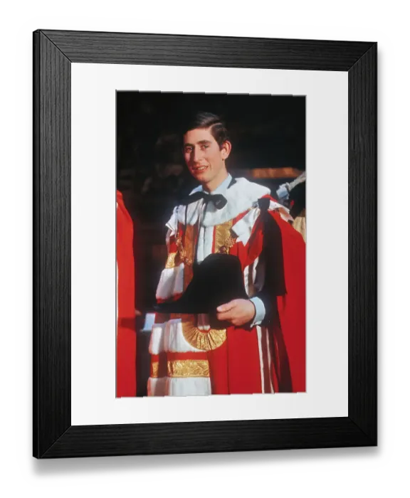 Framed Print : Portrait of Prince Charles Framed Print : Portrait of Prince Charles