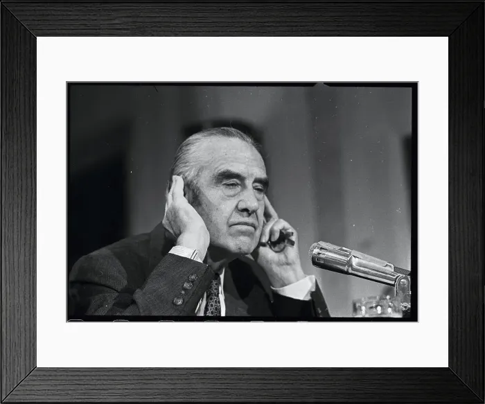 Framed Print : W. Averell Harriman Testifying in Senate Framed Print : W. Averell Harriman Testifying in Senate