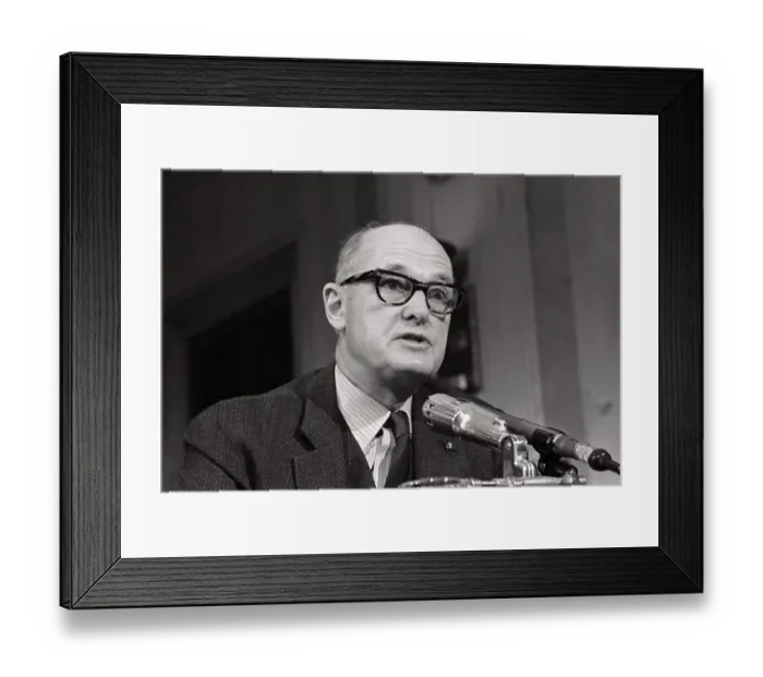 Framed Print : George Kennan Testifying in Senate