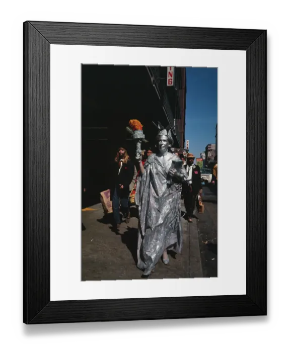 Framed Print : Joe Anne Jennell as a Silver Statue of Liberty Framed Print : Joe Anne Jennell as a Silver Statue of Liberty
