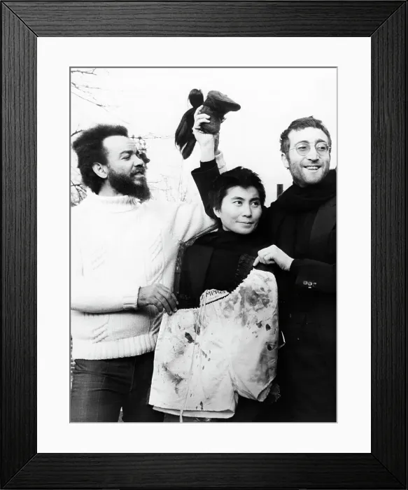 Framed Print : John Lennon Donating His Hair Framed Print : John Lennon Donating His Hair