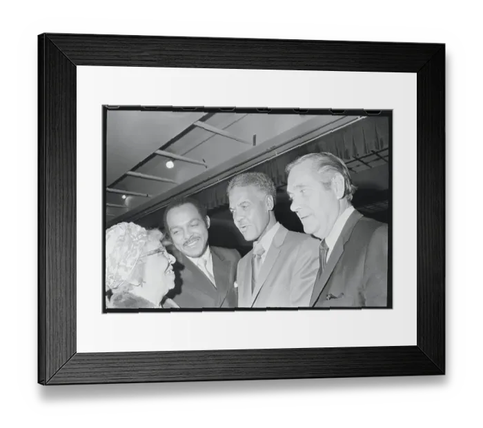 Framed Print : Benjamin Davis Chatting with Colleagues Framed Print : Benjamin Davis Chatting with Colleagues