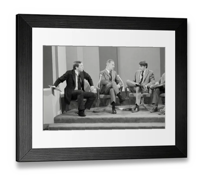 Framed Print : David Frost Interviewing Political Figures Framed Print : David Frost Interviewing Political Figures