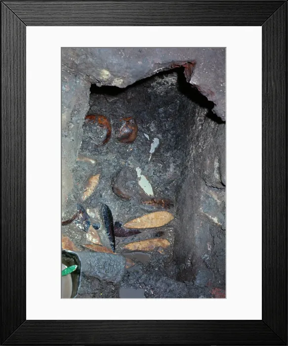 Framed Print : Aztec Artifact Found During Excavation Framed Print : Aztec Artifact Found During Excavation