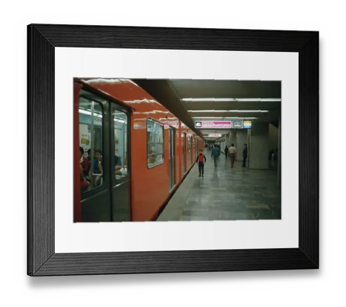 Framed Print : Interior View of Subway Station Framed Print : Interior View of Subway Station