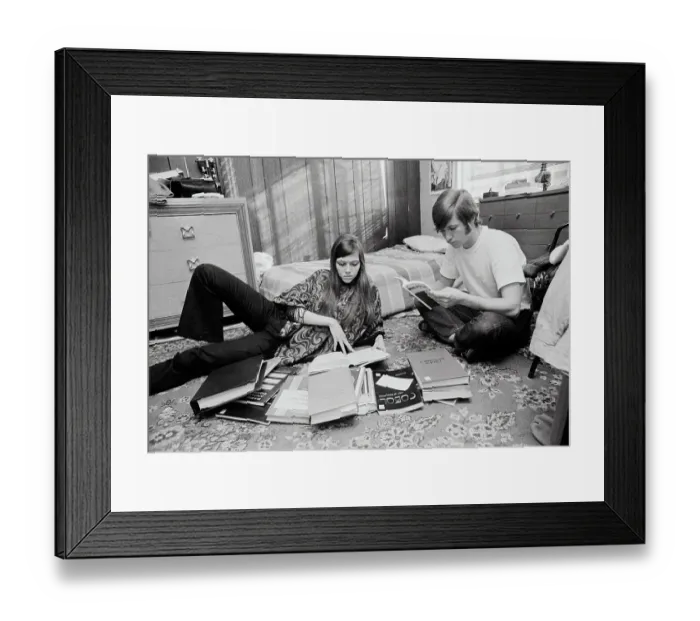 Framed Print : Students Spend A Little Time Studying Framed Print : Students Spend A Little Time Studying