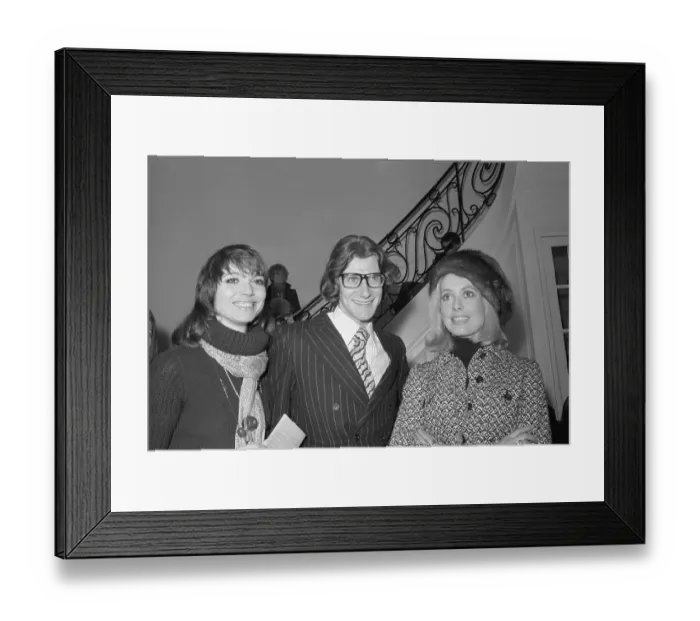 Framed Print : Yves Saint Laurent Spring-Summer 1970 Fashion Show Framed Print : Yves Saint Laurent Spring-Summer 1970 Fashion Show